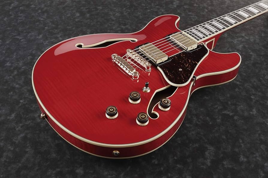 Amazon.com: Ibanez Artcore Expressionist AS93FM - Transparent